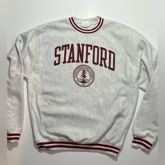 Men’s Vintage Stanford University Crewneck Sweatshirt, Champion, Medium, Y2K - Picture 1 of 5